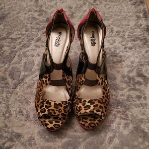 Charlotte Russe Leopard Print High Heels